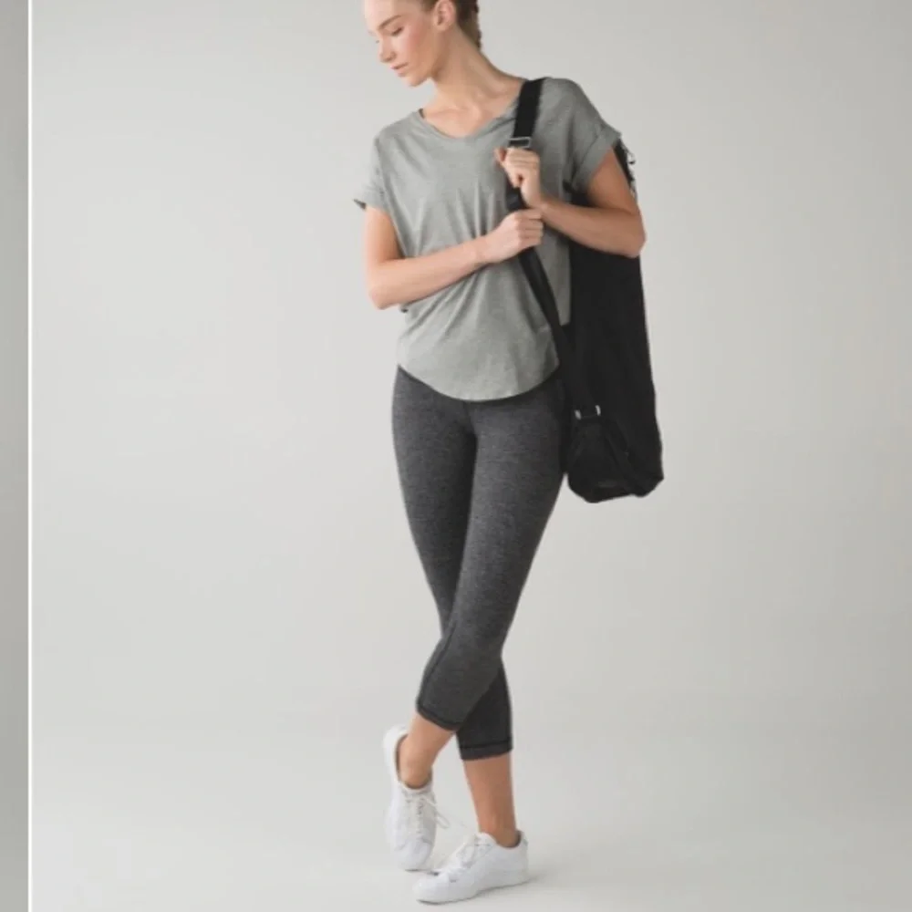 Lululemon Wunder Under Crop III Herringbone 6
